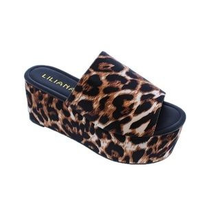 Liliana Leopard Platform Sandals - 7.5